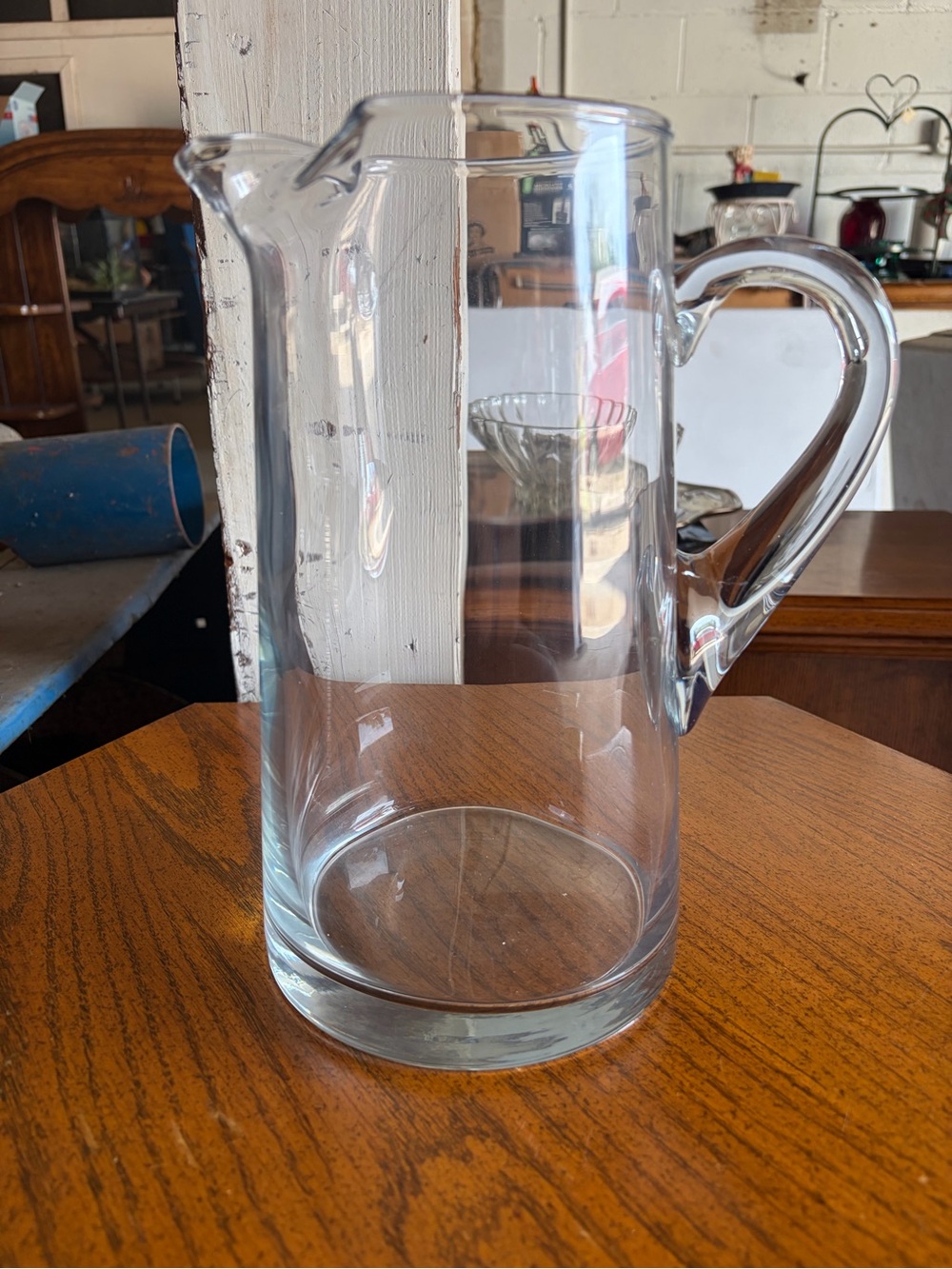 Clear Glass Pitcher with Handle - Home Dining